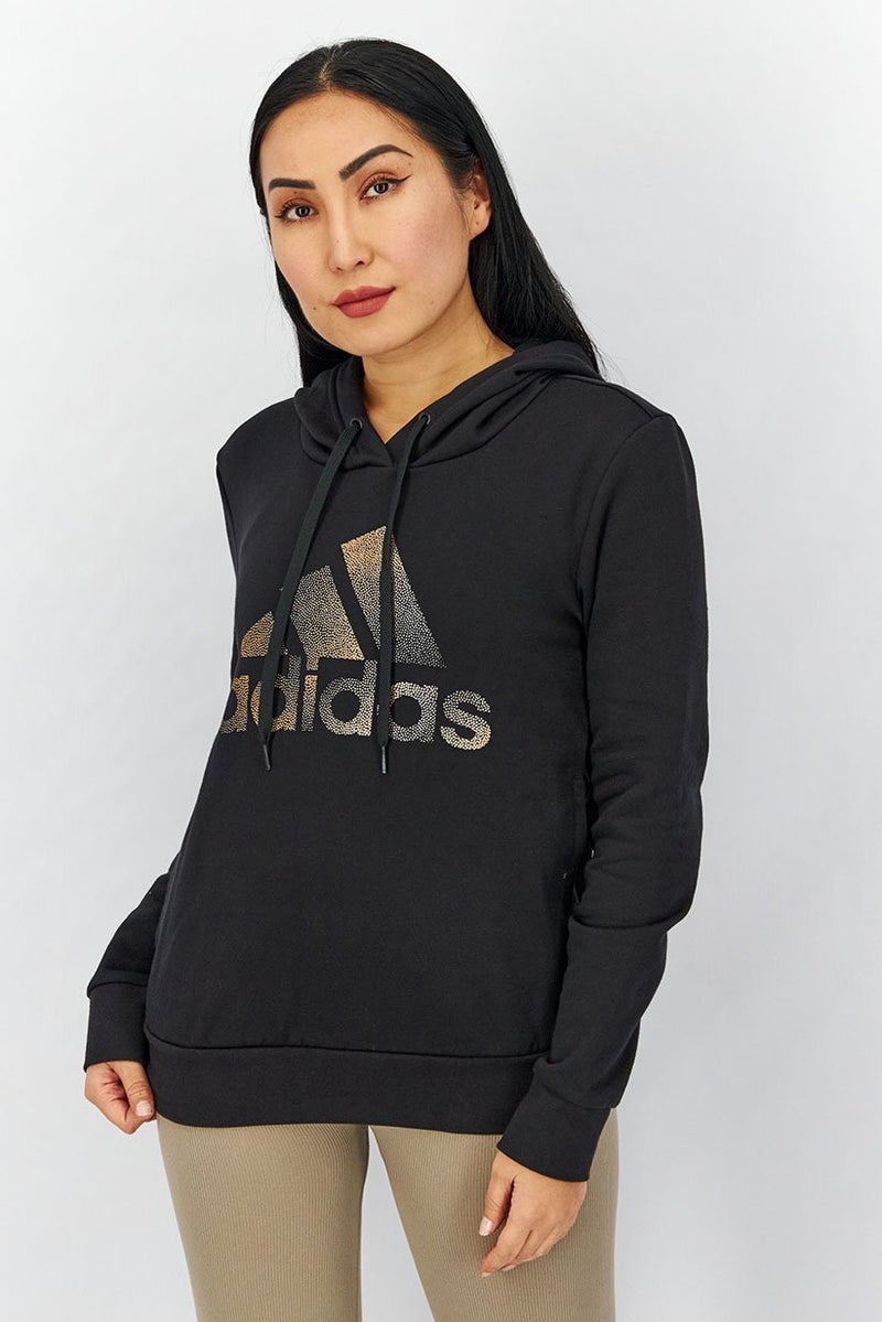 Adidas Women Sportswear Fit Hoodie, Black Combo - Image 1